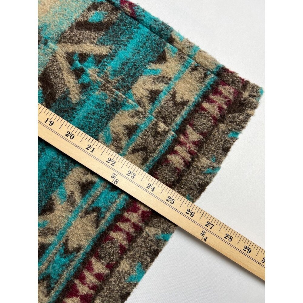 Bear Ridge Outfitters Mens L Blue Aztec Southwest Fleece Vest Made in USA - Picture 5 of 6